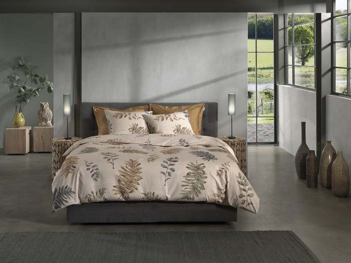 Heckett Lane Dekbedovertrek Katoen Twill Listi - natural