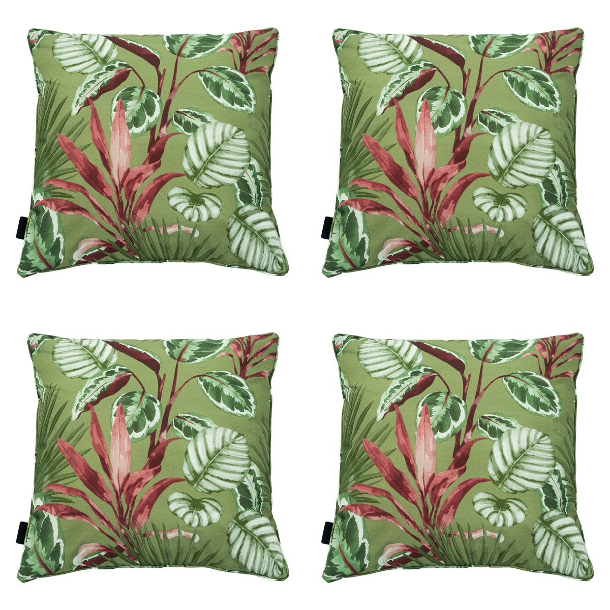 Madison -  Sierkussen Cala green - Ca. 50x50 cm - Set van 4