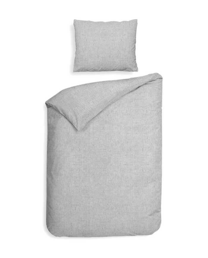 Heckett Lane Dekbedovertrek Flanel Franela - light grey