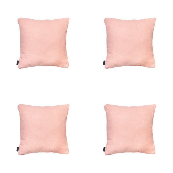 Madison -  Sierkussen Napels salmone - Ca. 50x50 cm - Set van 4