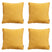 Madison -  Sierkussen Panama golden glow - Ca. 60x60 cm - Set van 4