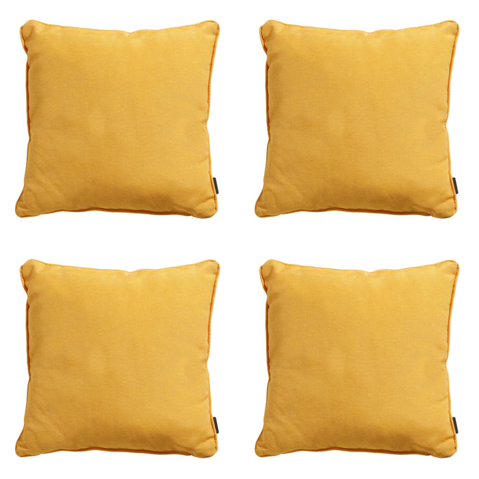 Madison -  Sierkussen Panama golden glow - Ca. 60x60 cm - Set van 4
