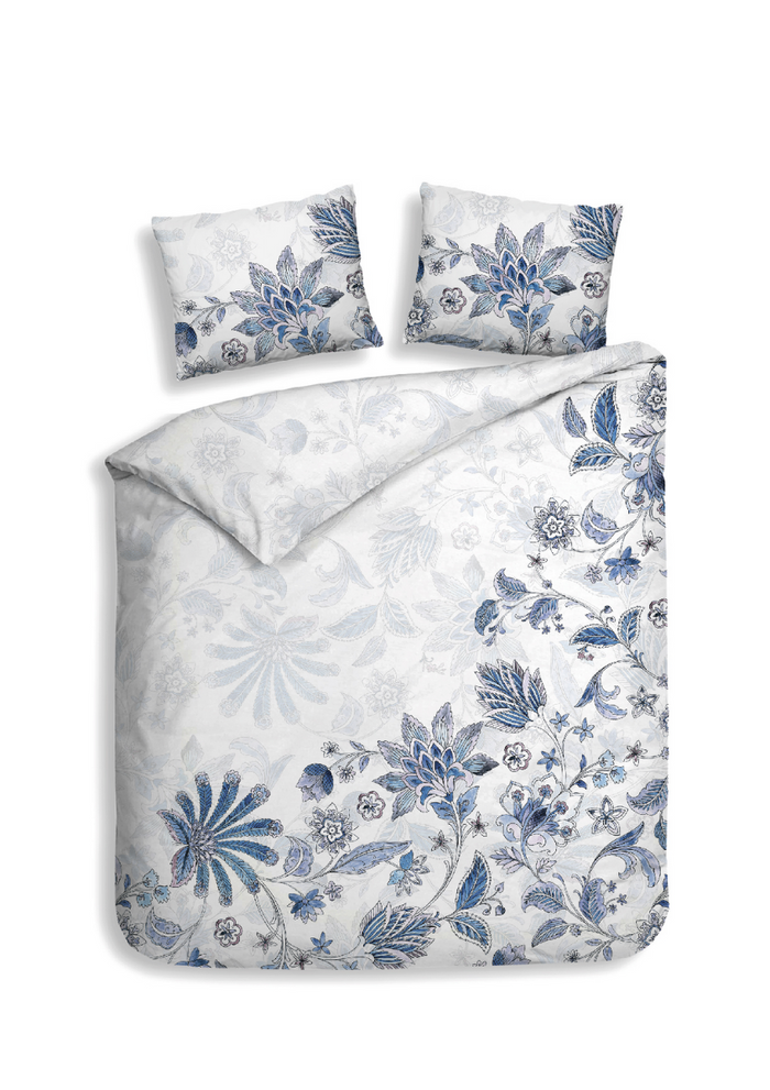 Heckett Lane Dekbedovertrek Katoen Satijn Asia - white