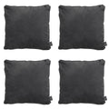 Madison -  Sierkussen Panama black - Ca. 45x45 cm - Set van 4