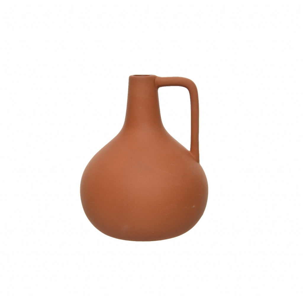 Vaas Morten - Oranje - Keramiek - 12x16x12cm (BxHxD)