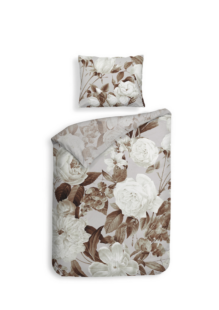 Heckett Lane Dekbedovertrek Katoen Satijn Danna - beige