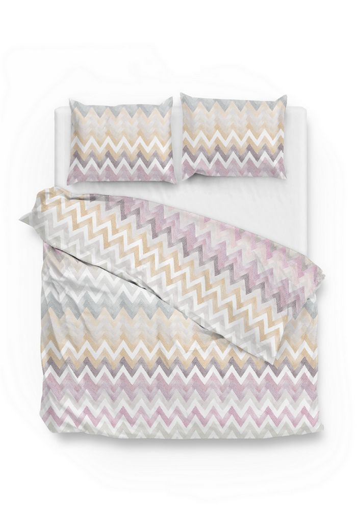 Zo Home Dekbedovertrek Katoen Flanel Lini - multi