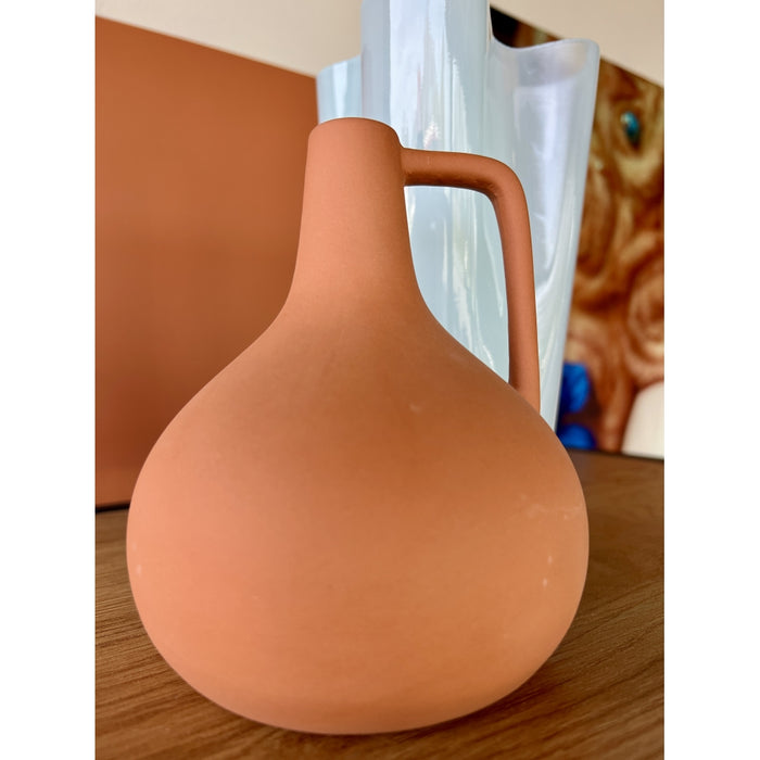 Vaas Morten - Oranje - Keramiek - 12x16x12cm (BxHxD)