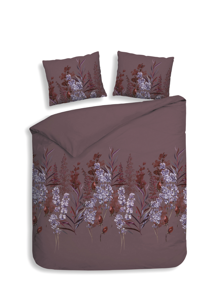 Heckett Lane Dekbedovertrek Flanel Mino - purple