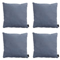 Madison -  Sierkussen Panama safier blue - Ca. 45x45 cm - Set van 4