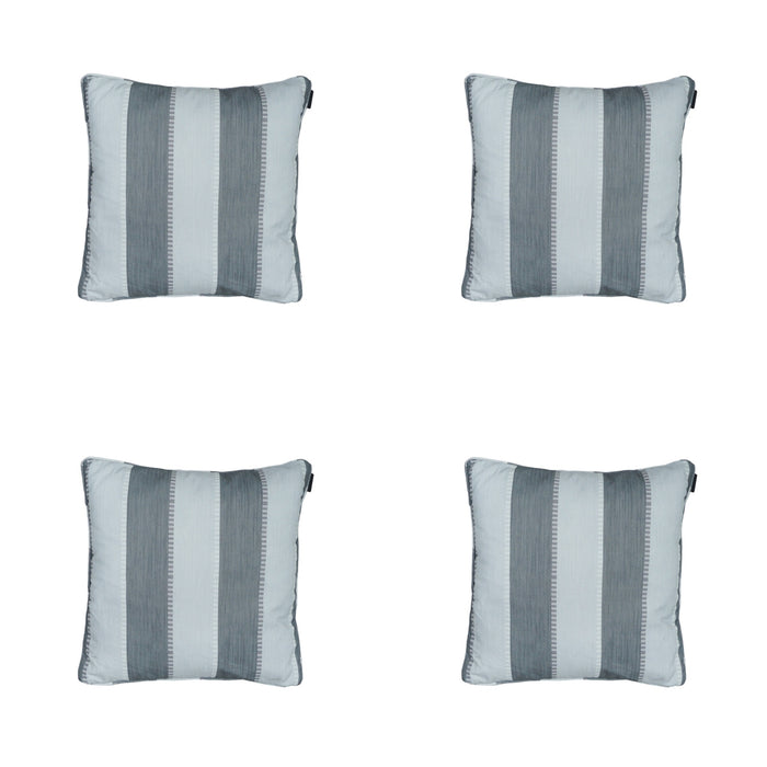 Madison -  Sierkussen Banda grey - Ca. 50x50 cm - Set van 4