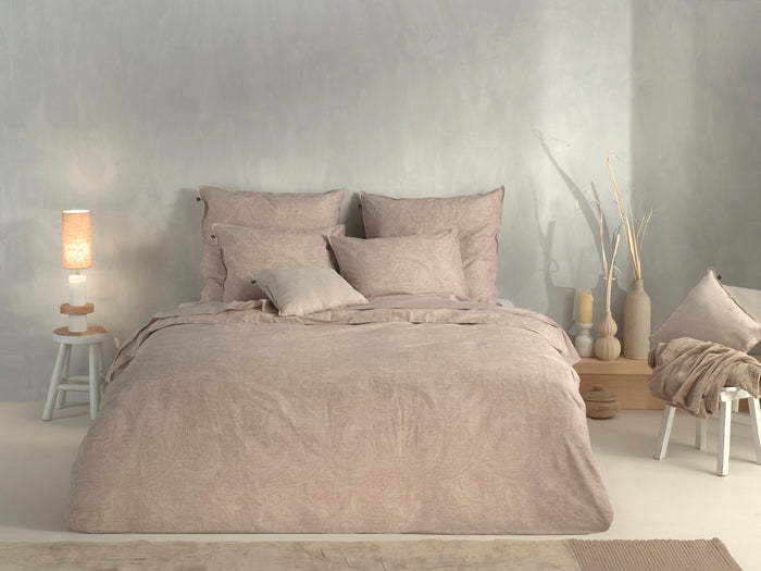Zo Home Dekbedovertrek Katoen Paisley di Lino - sandy beige