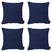Madison -  Sierkussen Panama indigo - Ca. 45x45 cm - Set van 4