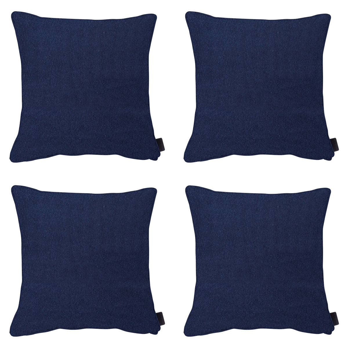 Madison -  Sierkussen Panama indigo - Ca. 45x45 cm - Set van 4