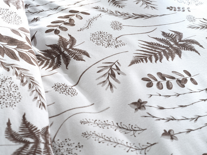 Zo Home Dekbedovertrek Flanel Autunno - natural