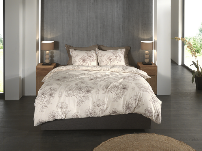 Heckett Lane Dekbedovertrek Flanel Gigi - off white