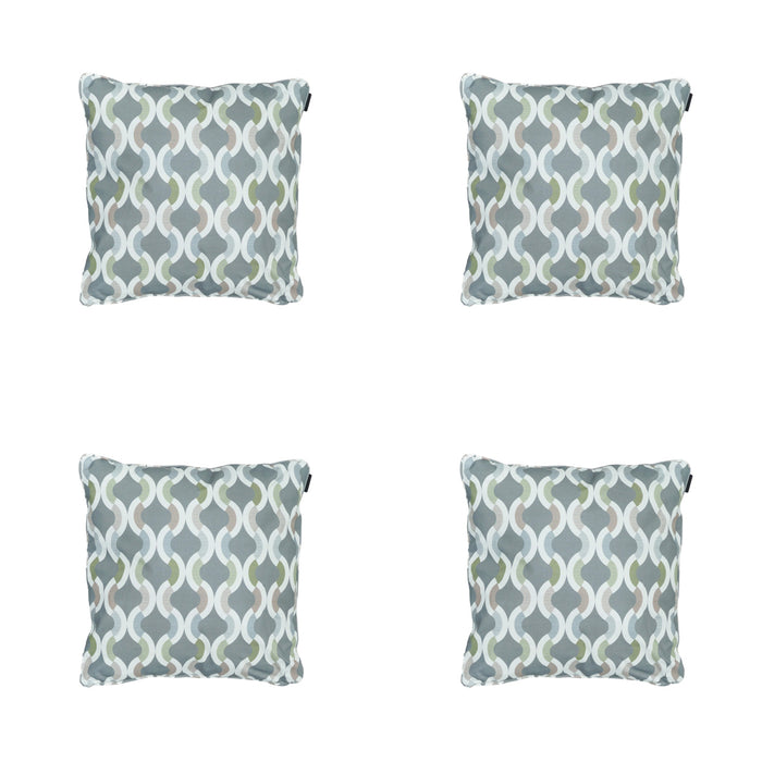 Madison -  Sierkussen Trivia grey - Ca. 50x50 cm - Set van 4