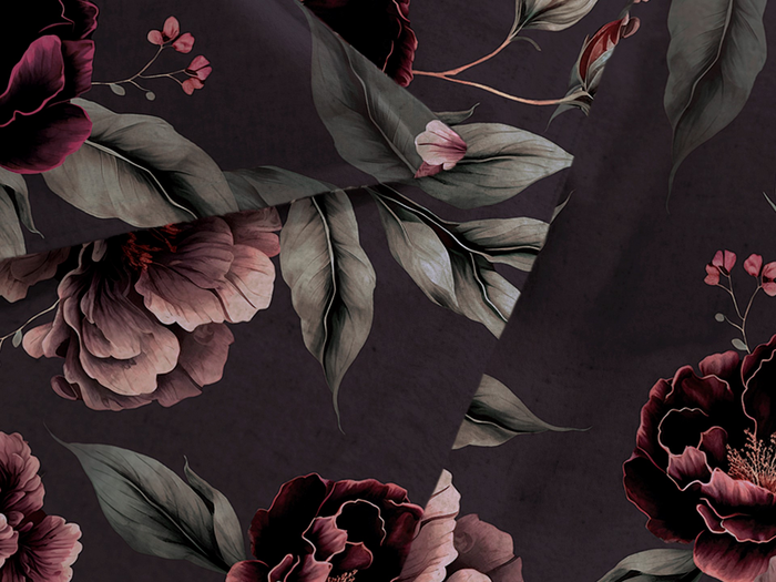 Heckett Lane Dekbedovertrek Flanel Romee - purple