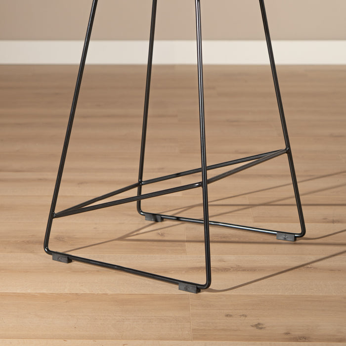 Livin24 Barkruk Ellen zwart Scandinavisch design 76 cm - Barkrukken