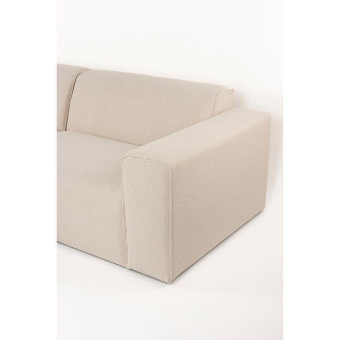 Zuiver Sofa Milka 4,5-zitsbank Chaise longue Links Zand - Crème