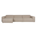Zuiver Sofa Milka 4,5-zitsbank Chaise longue Links Cappuccino - Beige
