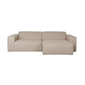 Zuiver Sofa Milka 3-zitsbank Chaise longue Rechts Cappuccino - Beige