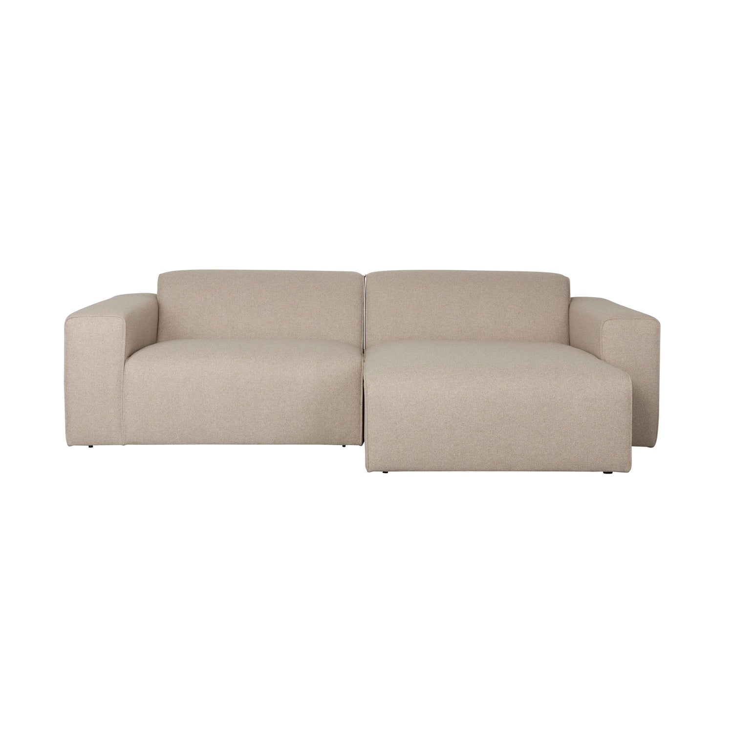 Zuiver Sofa Milka 3-zitsbank Chaise longue Rechts Cappuccino - Beige