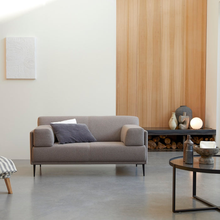 Tikamoon - Finn - Stoffen 2-3-zitsbank, ﻿taupegrijs