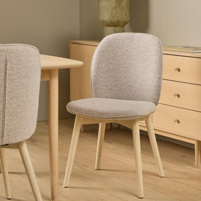 Giga Living - Eetkamerstoel Beige - Monza - Set van 2