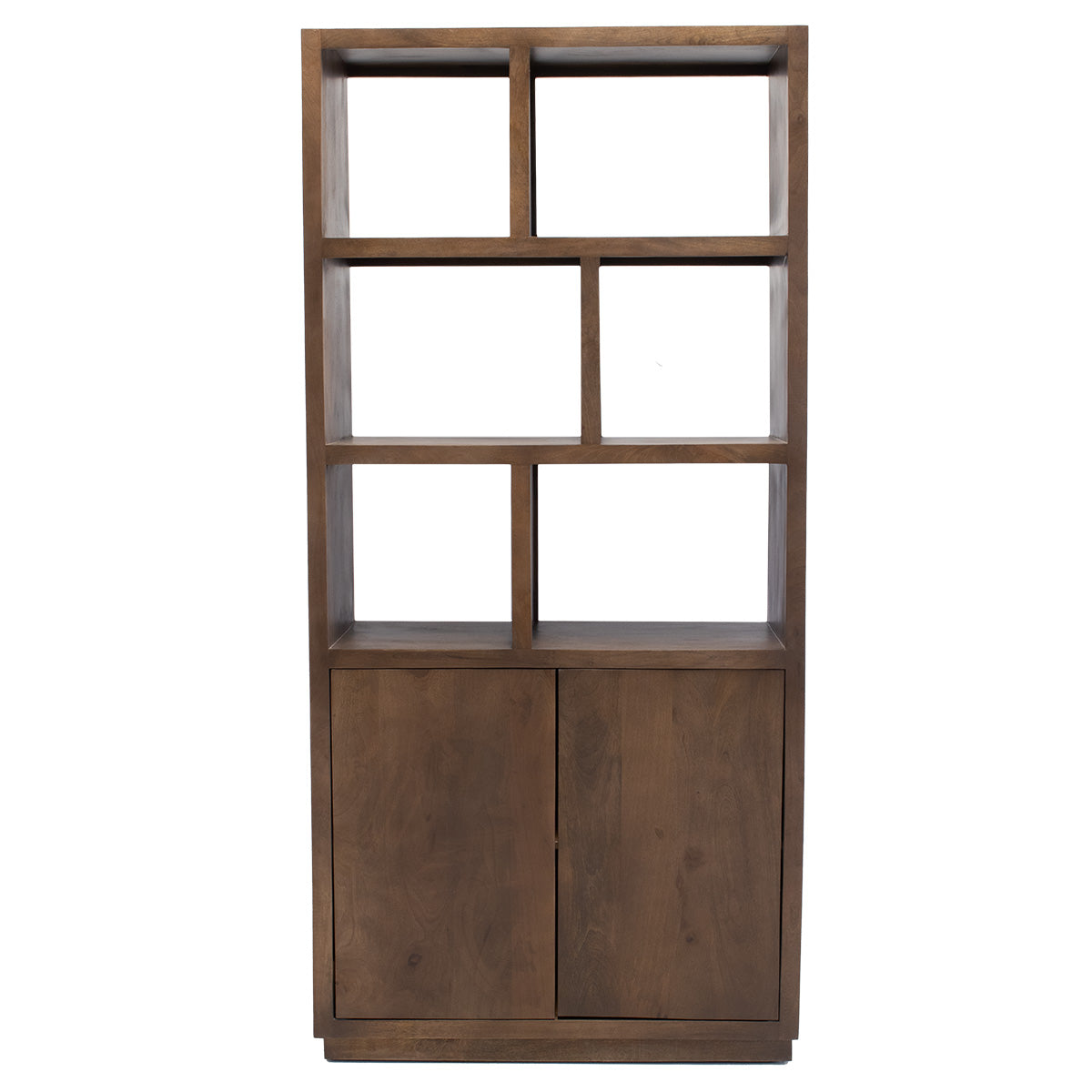 Giga Meubel - Vakkenkast Donkerbruin Hout - 100x45x210cm - Luxurious