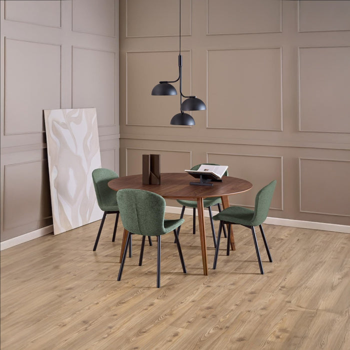 Giga Living - Eetkamerstoel - Groen - Stof - Galtor - Set van 2