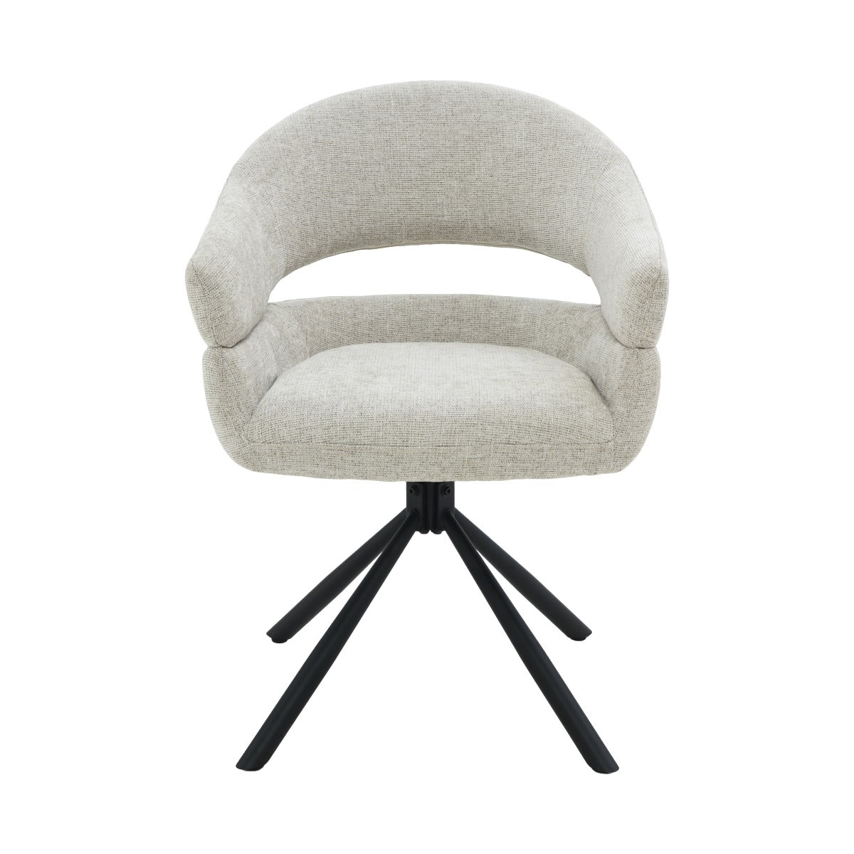 Livingfurn - Eetkamerstoel Linn Toffee Set van 2 - 62x58x85cm