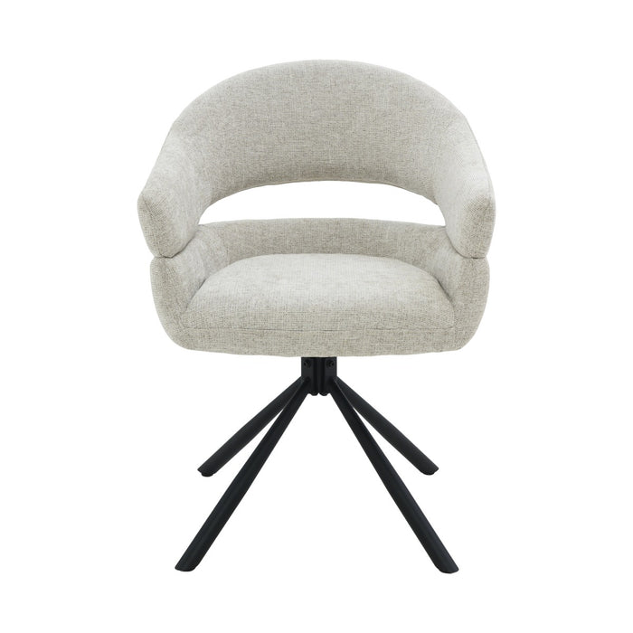 Livingfurn - Eetkamerstoel Linn Toffee Set van 2 - 62x58x85cm