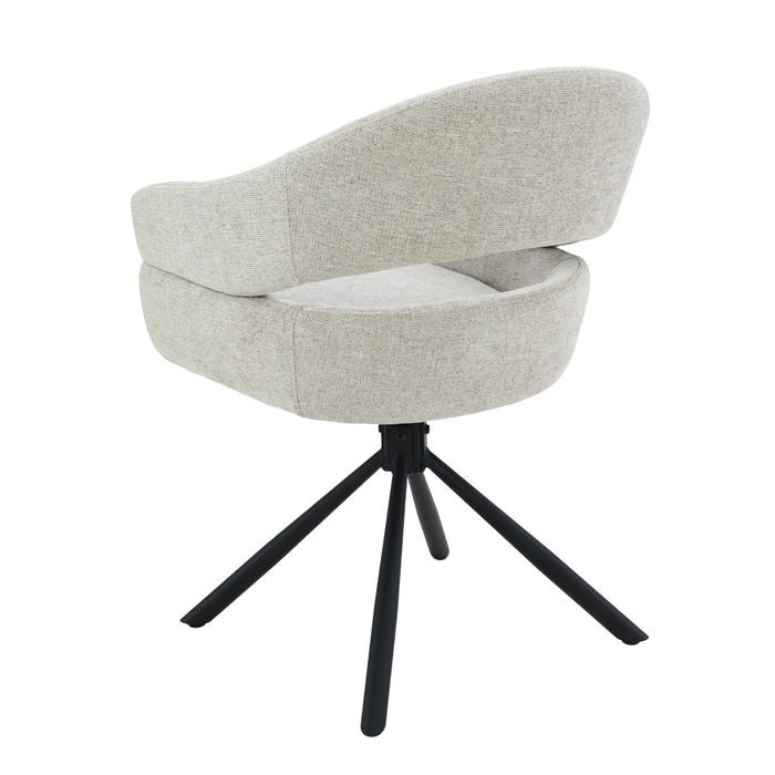 Livingfurn - Eetkamerstoel Linn Toffee Set van 2 - 62x58x85cm