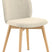 Giga Living - Eetkamerstoel - Beige - Stof - Zithoogte 50cm - Sterridge - Set van 2