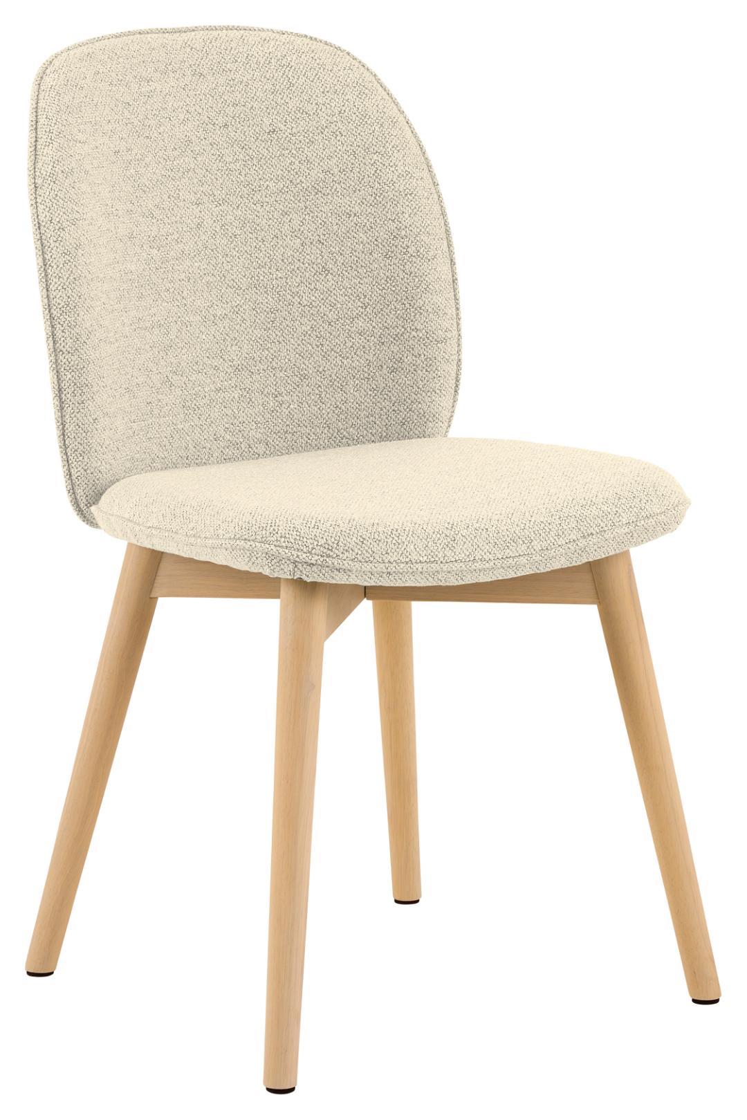 Giga Living - Eetkamerstoel - Beige - Stof - Zithoogte 50cm - Sterridge - Set van 2