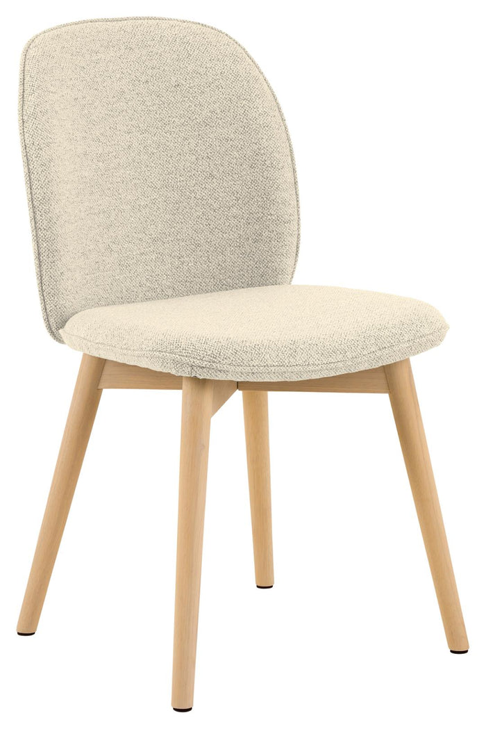 Giga Living - Eetkamerstoel - Beige - Stof - Zithoogte 50cm - Sterridge - Set van 2