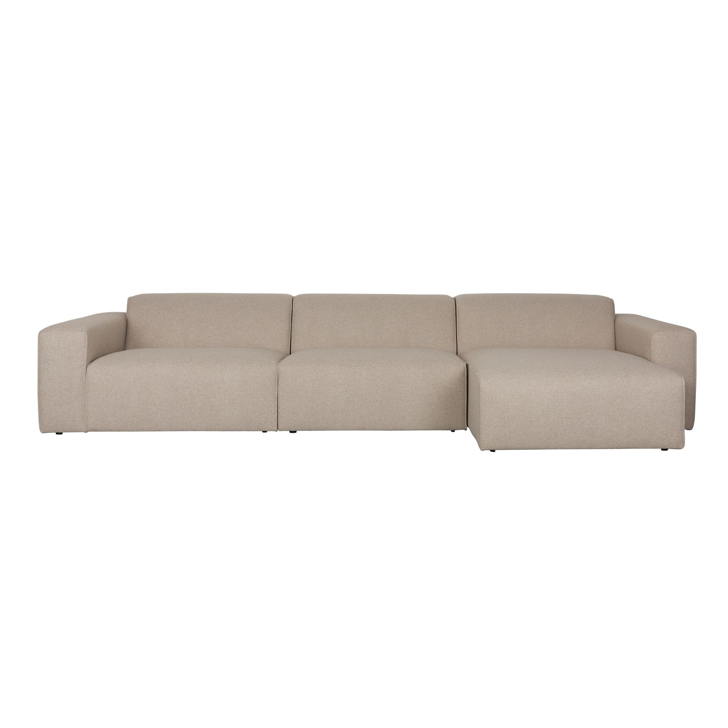 Zuiver Sofa Milka 4,5-zitsbank Chaise longue Rechts Cappuccino - Beige