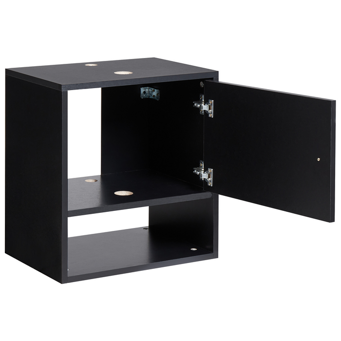 Beliani - LIMERIA - Wastafelkast - Zwart - Vezelplaat