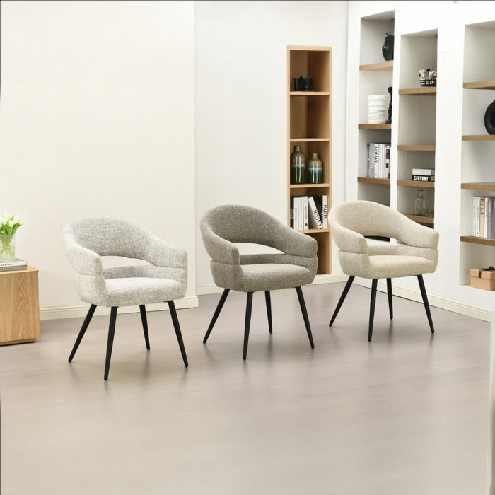 Livingfurn - Eetkamerstoel Megan Bisque Oasis Set van 2 - 62x58x85cm