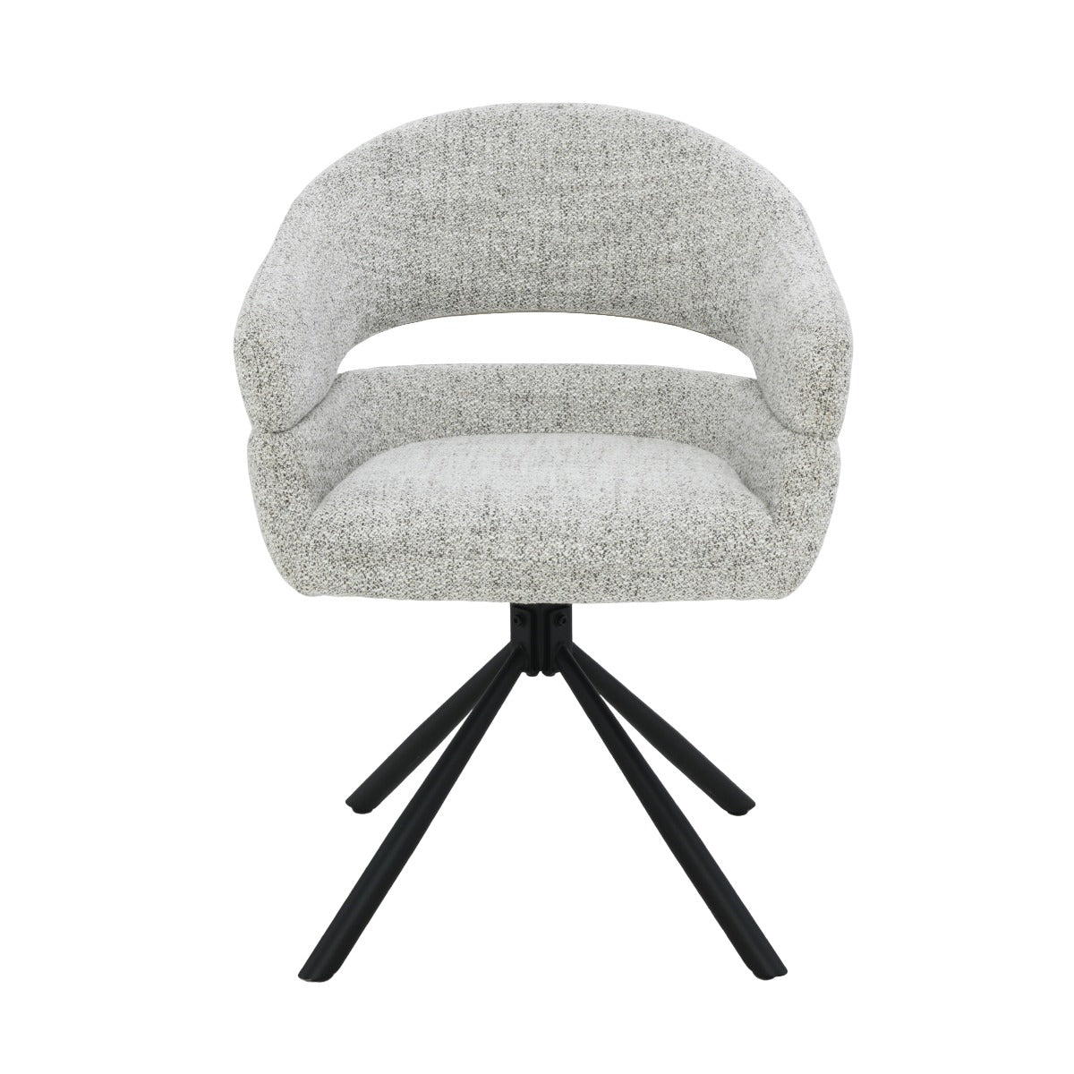 Livingfurn - Eetkamerstoel Linn Bisque Oasis Set van 2 - 62x58x85cm