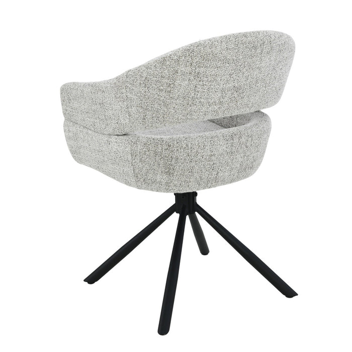 Livingfurn - Eetkamerstoel Linn Bisque Oasis Set van 2 - 62x58x85cm