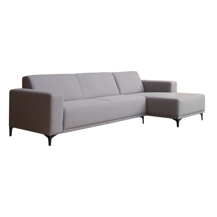 Tikamoon - Lars - Hoekbank rechts in grijze stof 300 x 150 cm