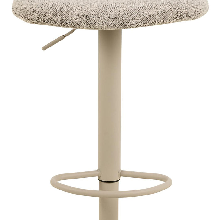 Giga Living - Barkruk Beige Stof - Zithoogte 82cm - Valerie - Set van 2