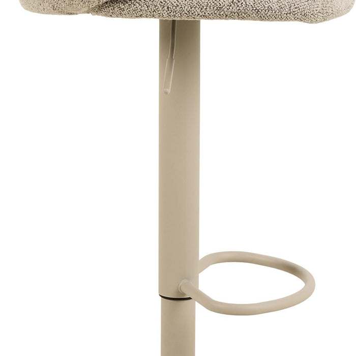 Giga Living - Barkruk Beige Stof - Zithoogte 82cm - Valerie - Set van 2