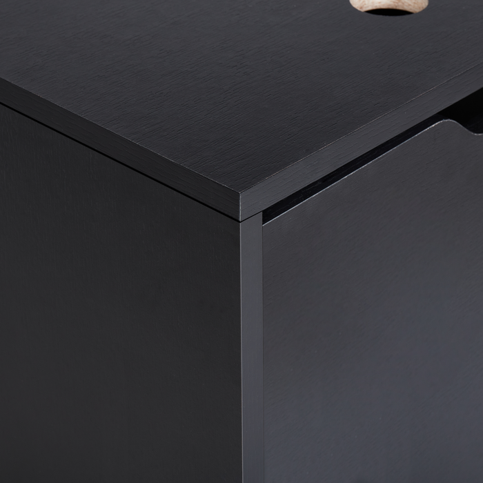 Beliani - SUZANO - Badkamermeubel - Zwart - 44 x 40 cm - MDF