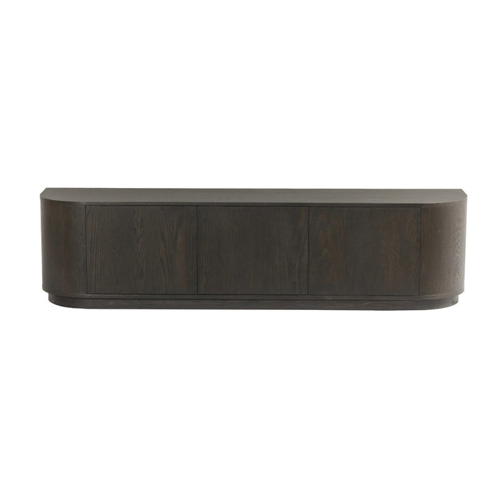 Livingfurn - Tv-meubel Donkerbruin Eiken - 180x40x45cm - Novero