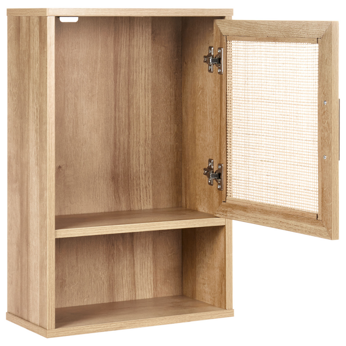 Beliani-ROSELL -Badkamer wandkast-Lichthout-40 x 60 cm-Vezelplaat