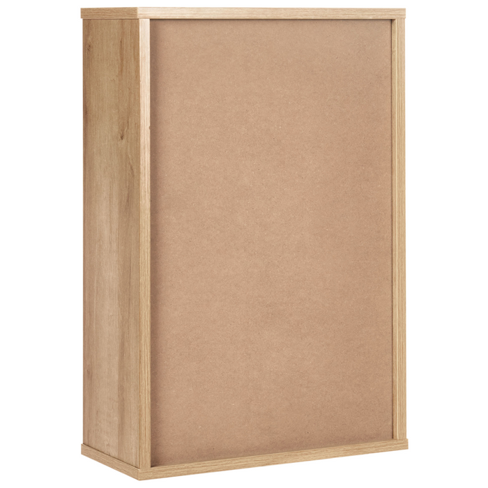 Beliani-ROSELL -Badkamer wandkast-Lichthout-40 x 60 cm-Vezelplaat