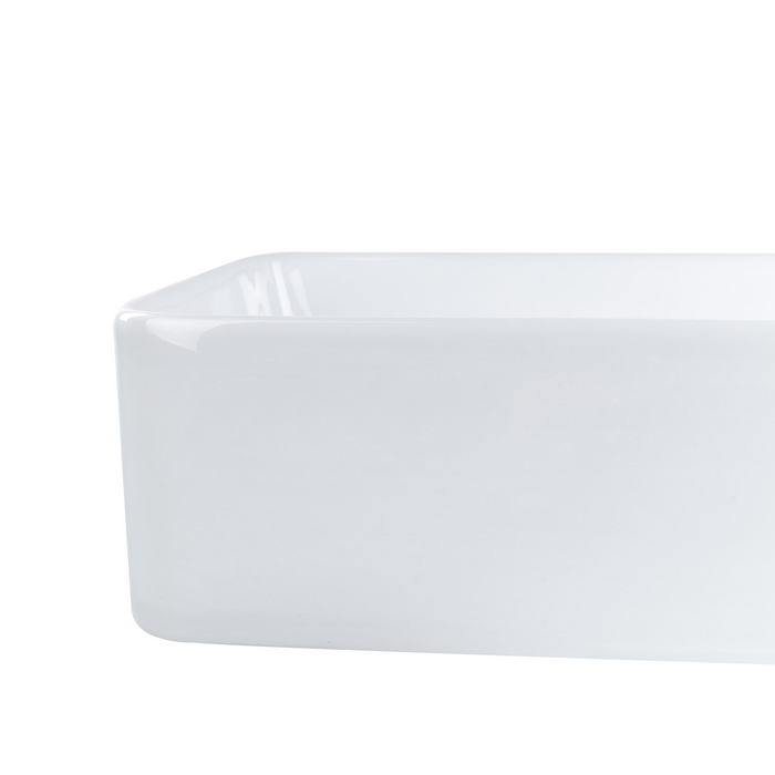 Beliani - ULUA - Wastafel - Wit - 61 x 35 cm - Keramiek